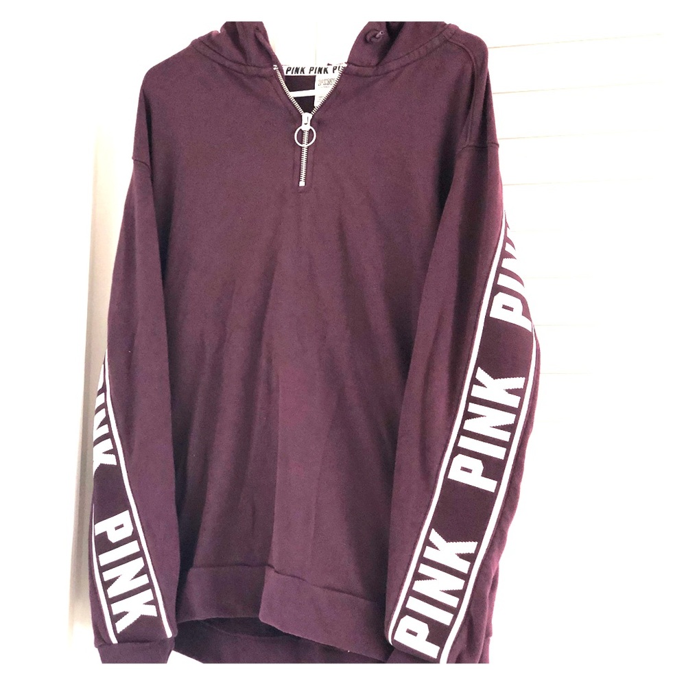 Half Zip Hoodie | Maroon